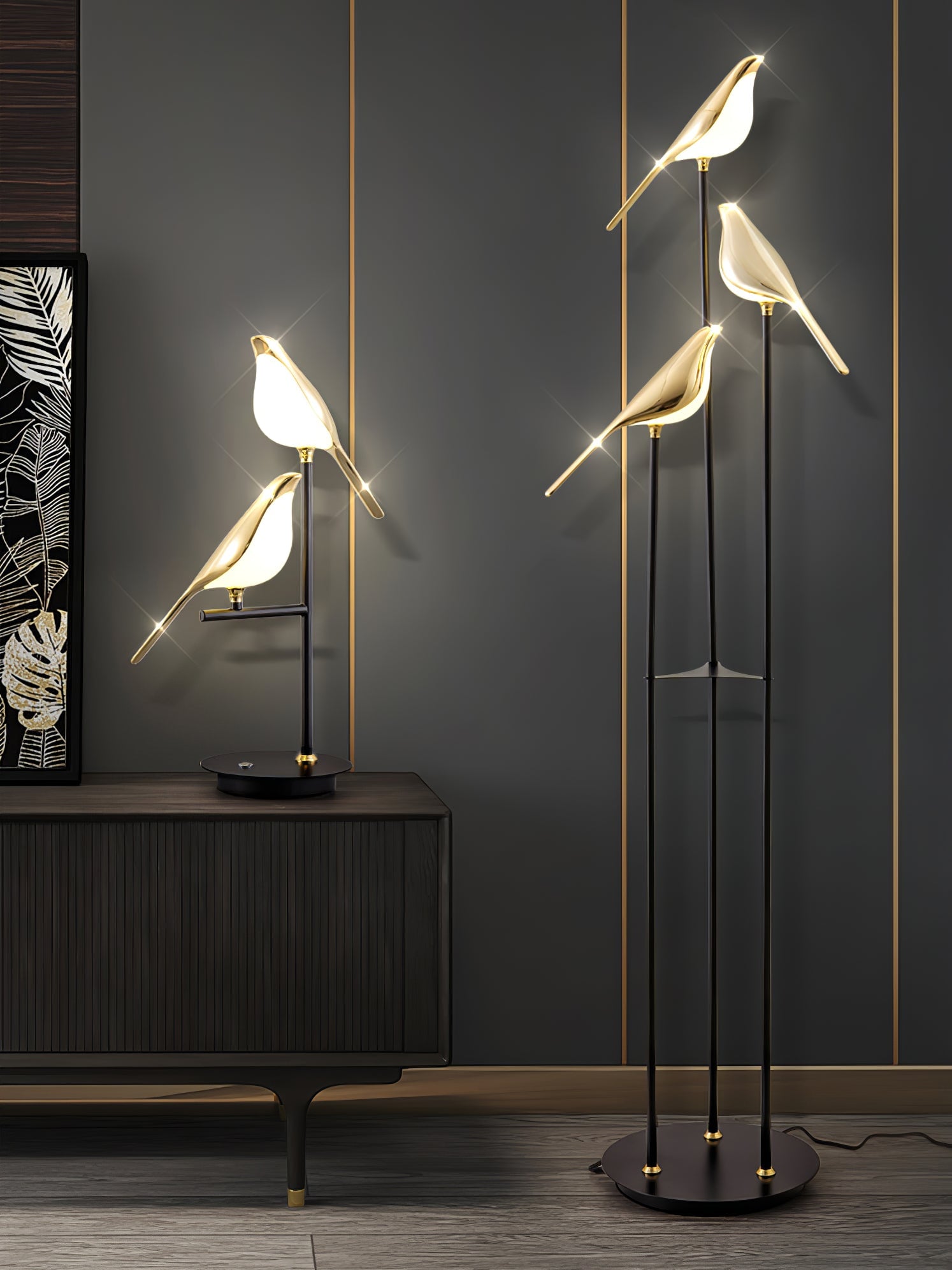 Magpie Perch Floor Lamp - Lumpaz