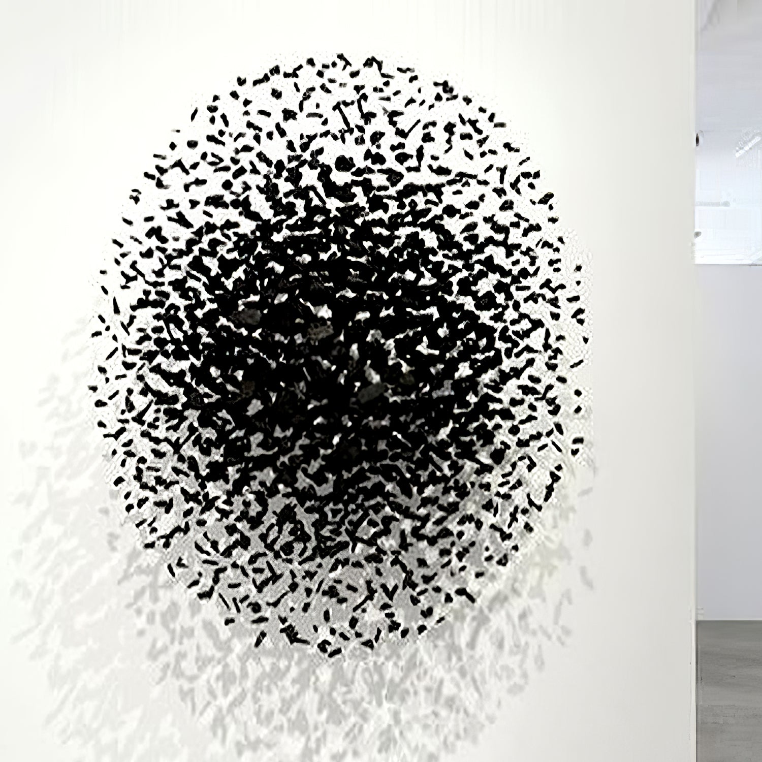 Charcoal Cascade Pixel Chandelier - Lumpaz