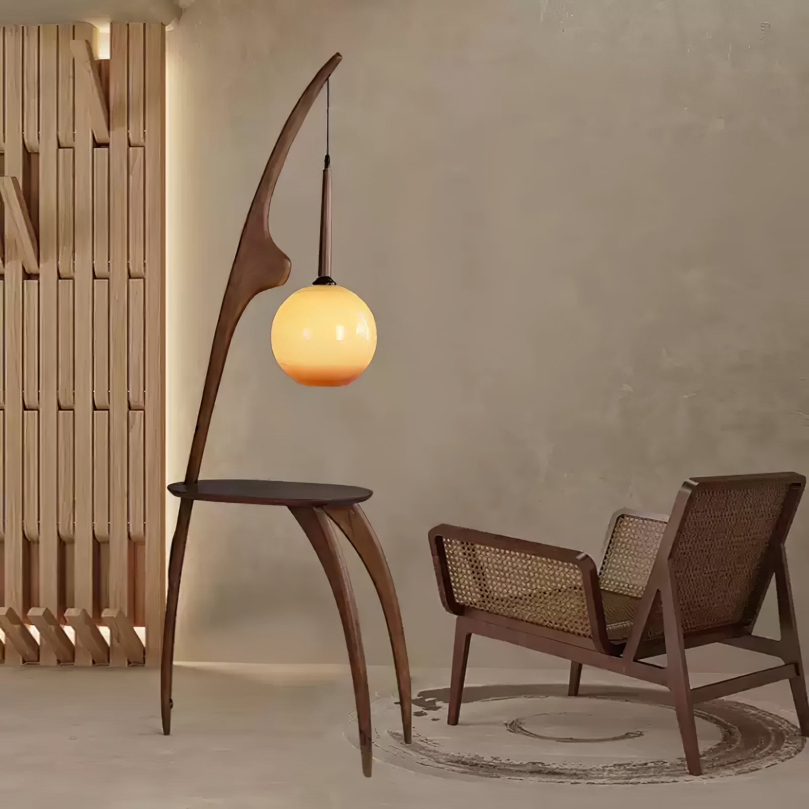 Curved Mantis Arm Floor Lamp - Lumpaz