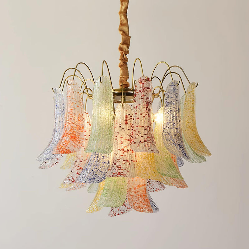 Venini Colorful Murano Glass Chandelier - Lumpaz