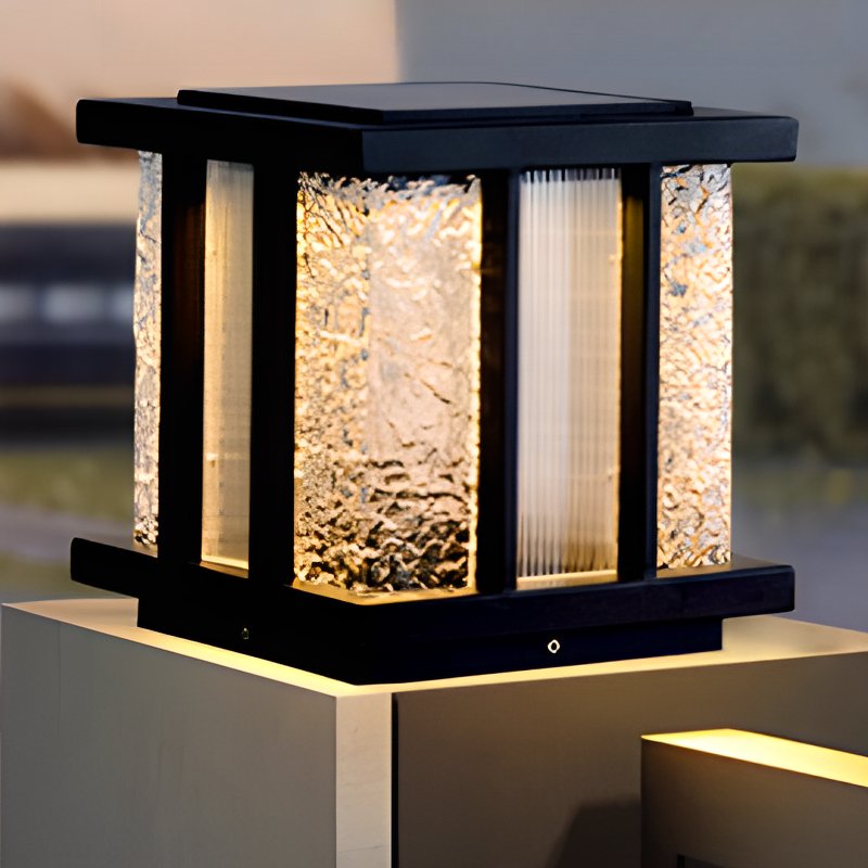 Modern Cube Solar Outdoor Light - Lumpaz