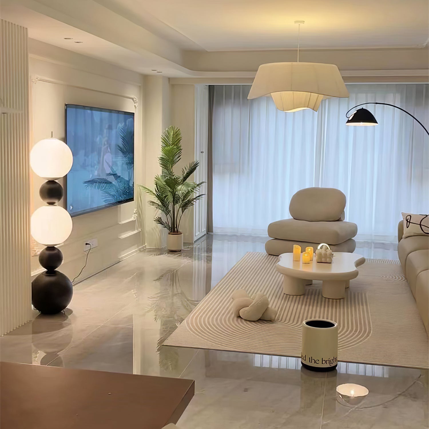 Orion Sphere Floor Lamp - Lumpaz
