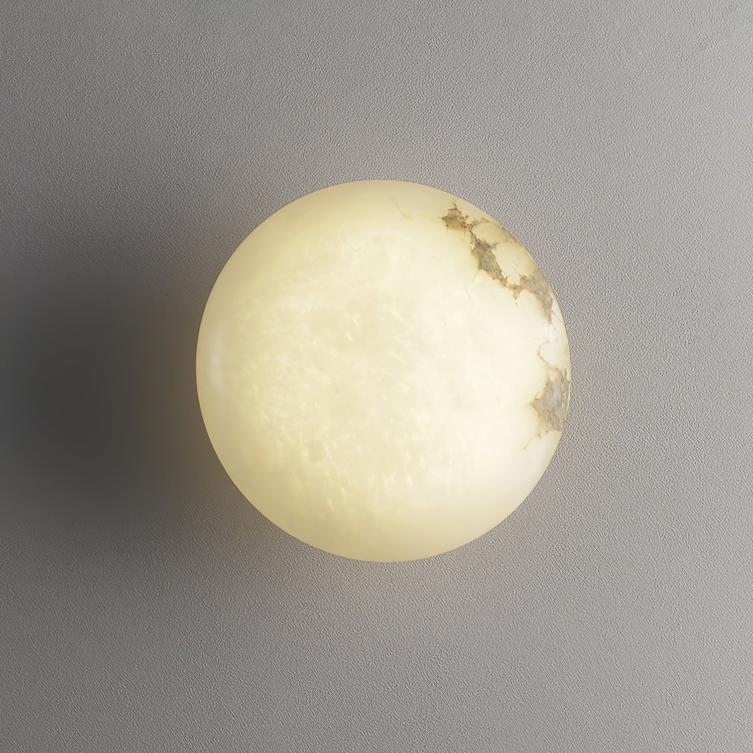 Alabaster Oval Ceiling Lamp - Lumpaz