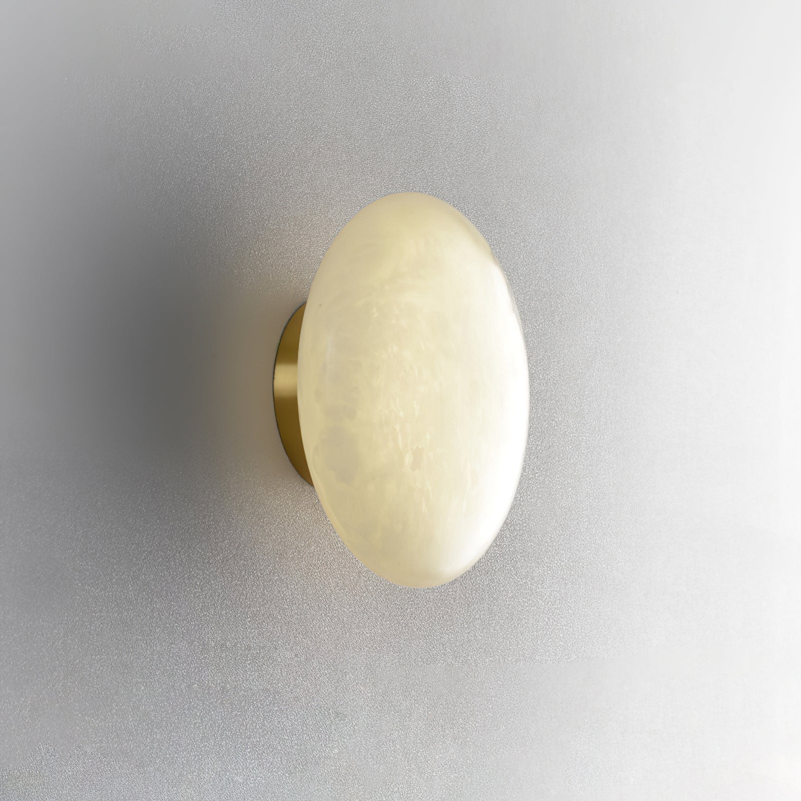 Alabaster Oval Ceiling Lamp - Lumpaz