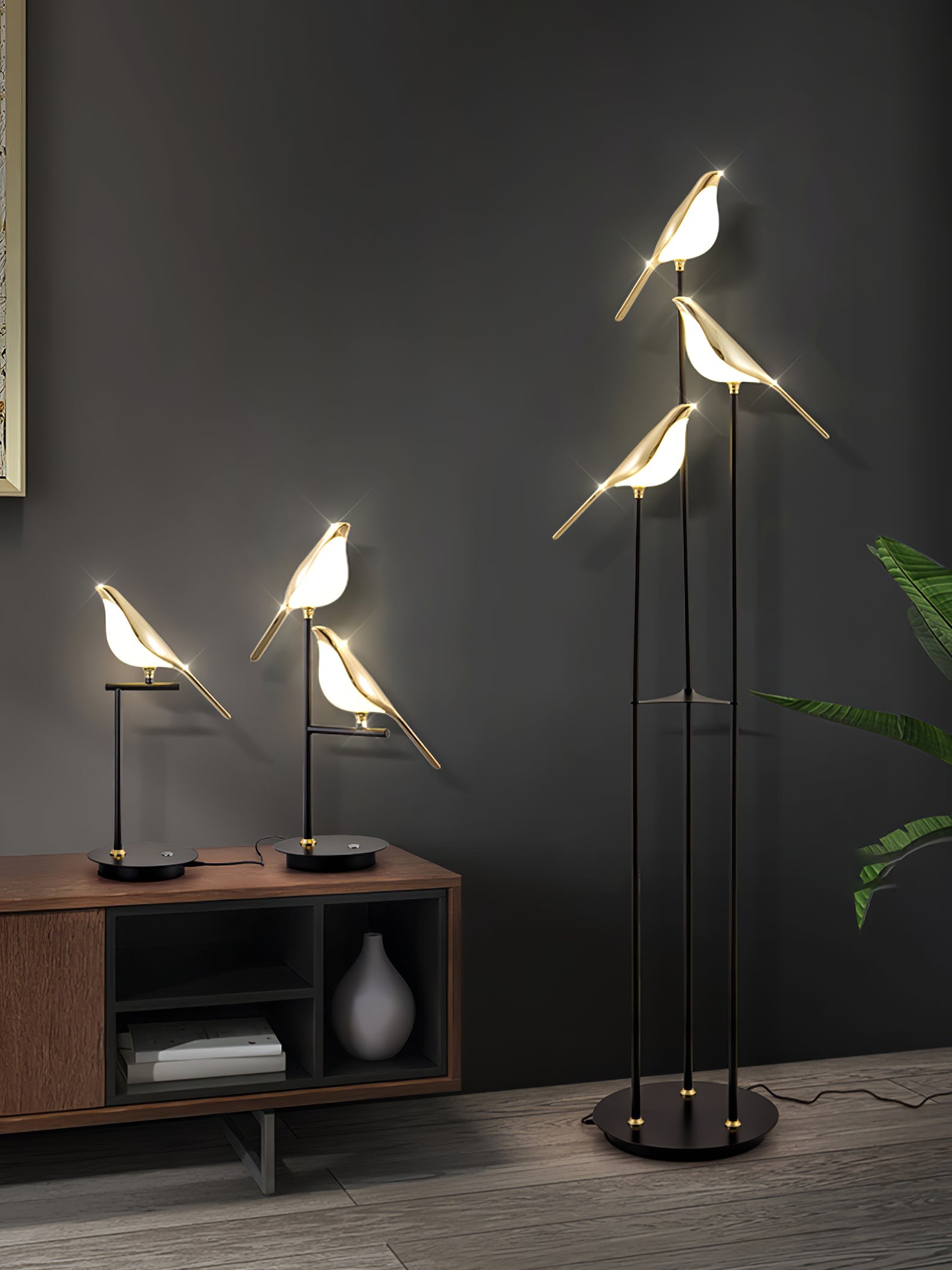 Magpie Perch Floor Lamp - Lumpaz