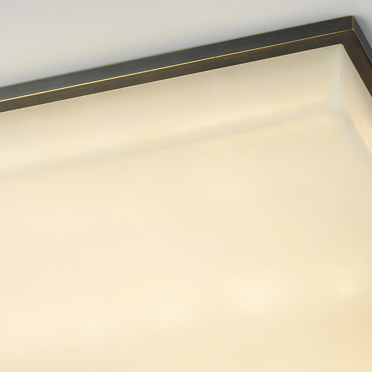 Square Alabaster Ceiling Lamp - Lumpaz