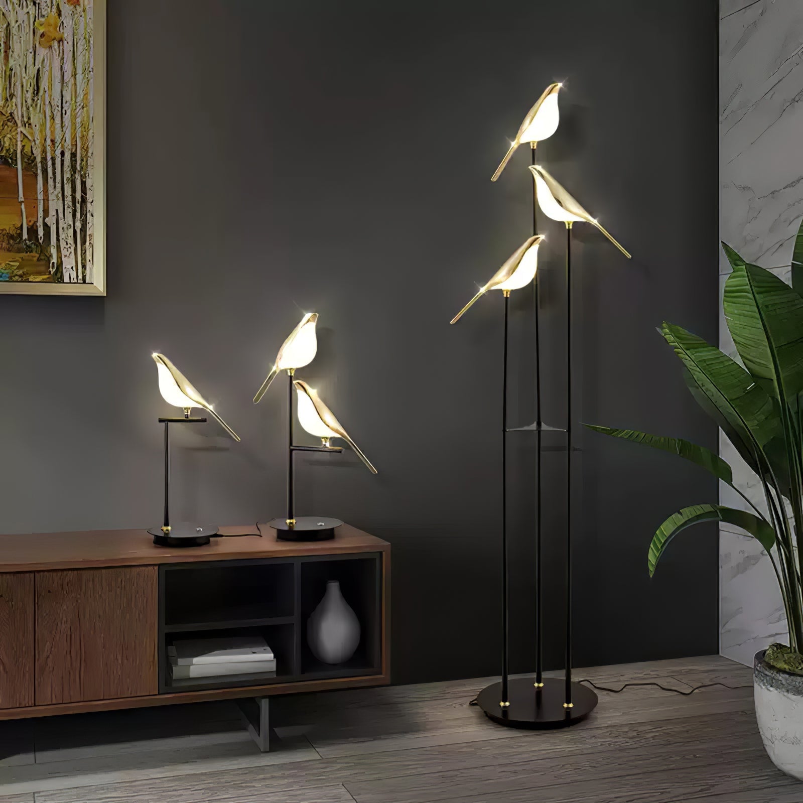 Magpie Perch Table Lamp - Lumpaz
