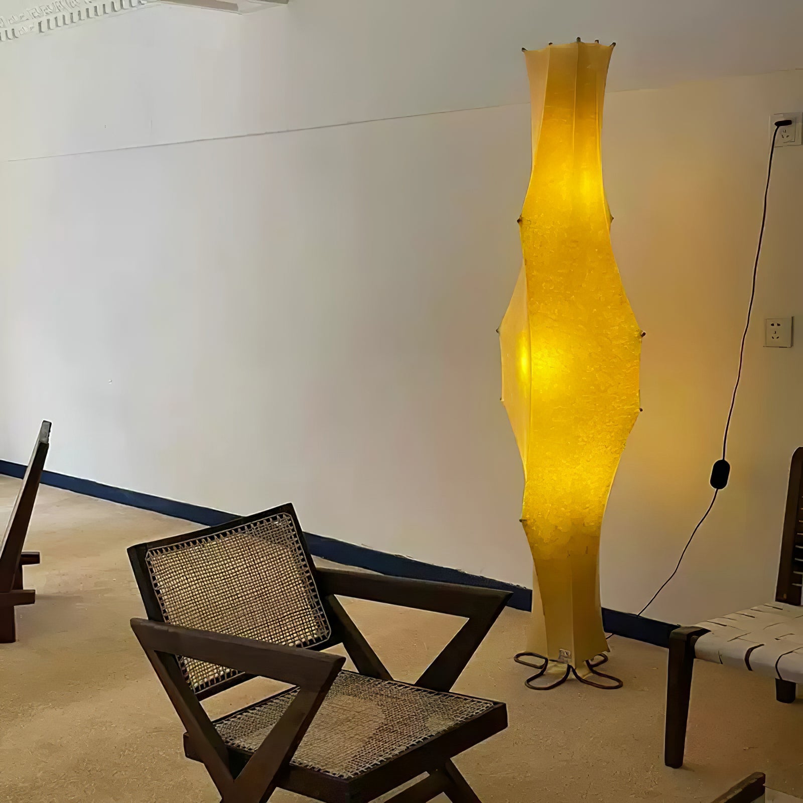 Twist Silk Floor Lamp - Lumpaz