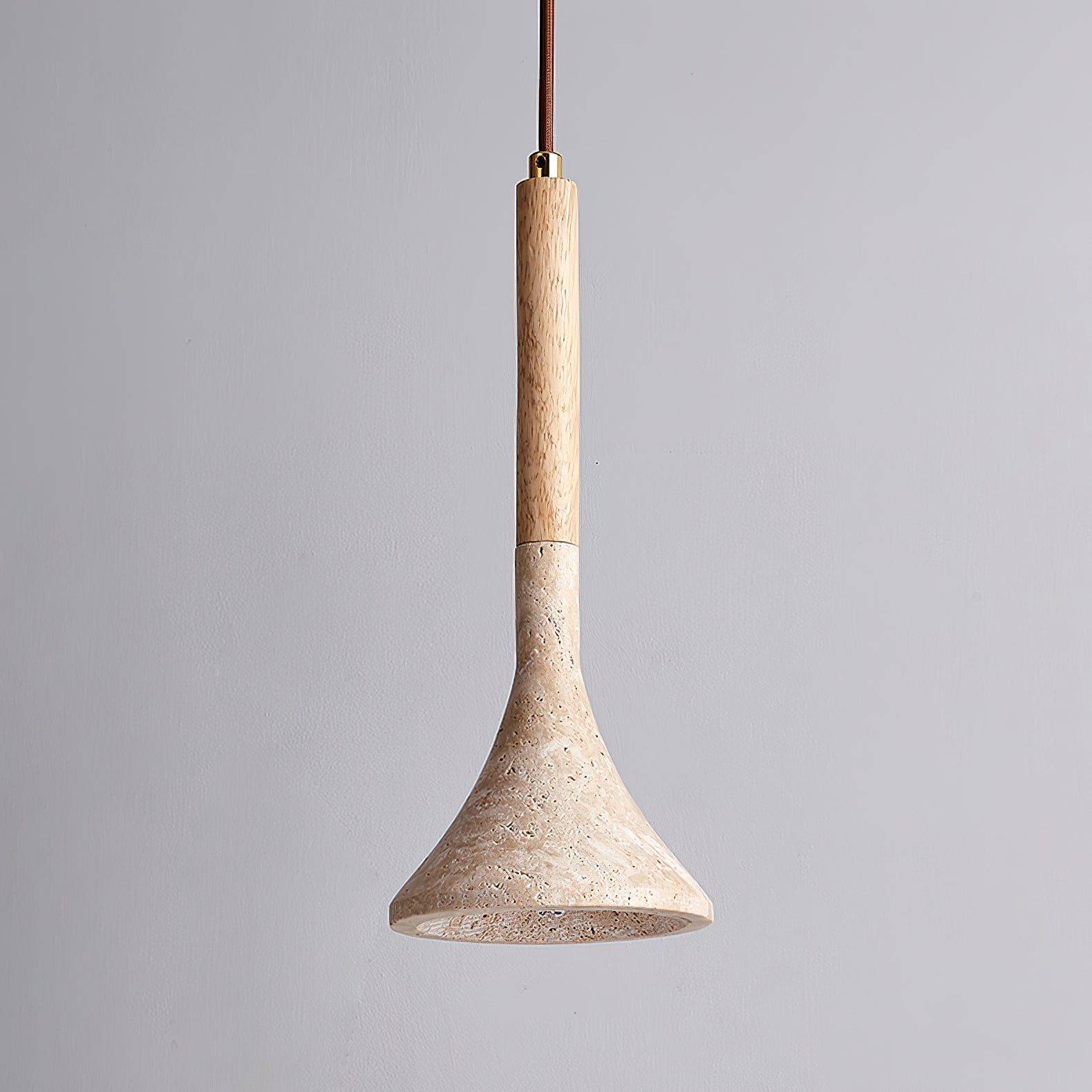 Aplomb Travertine Pendant Lamp - Lumpaz