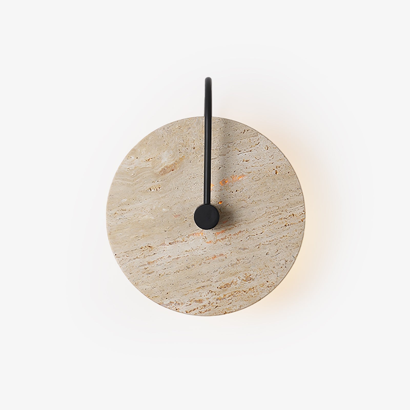 Round Travertine Wall Lamp - Lumpaz