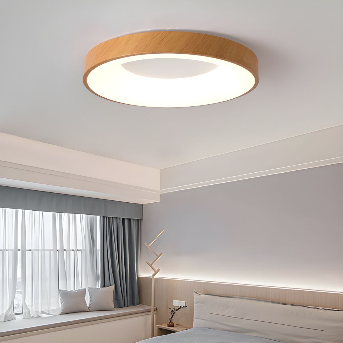Mila Round Flush Mount Ceiling Lamp - Lumpaz