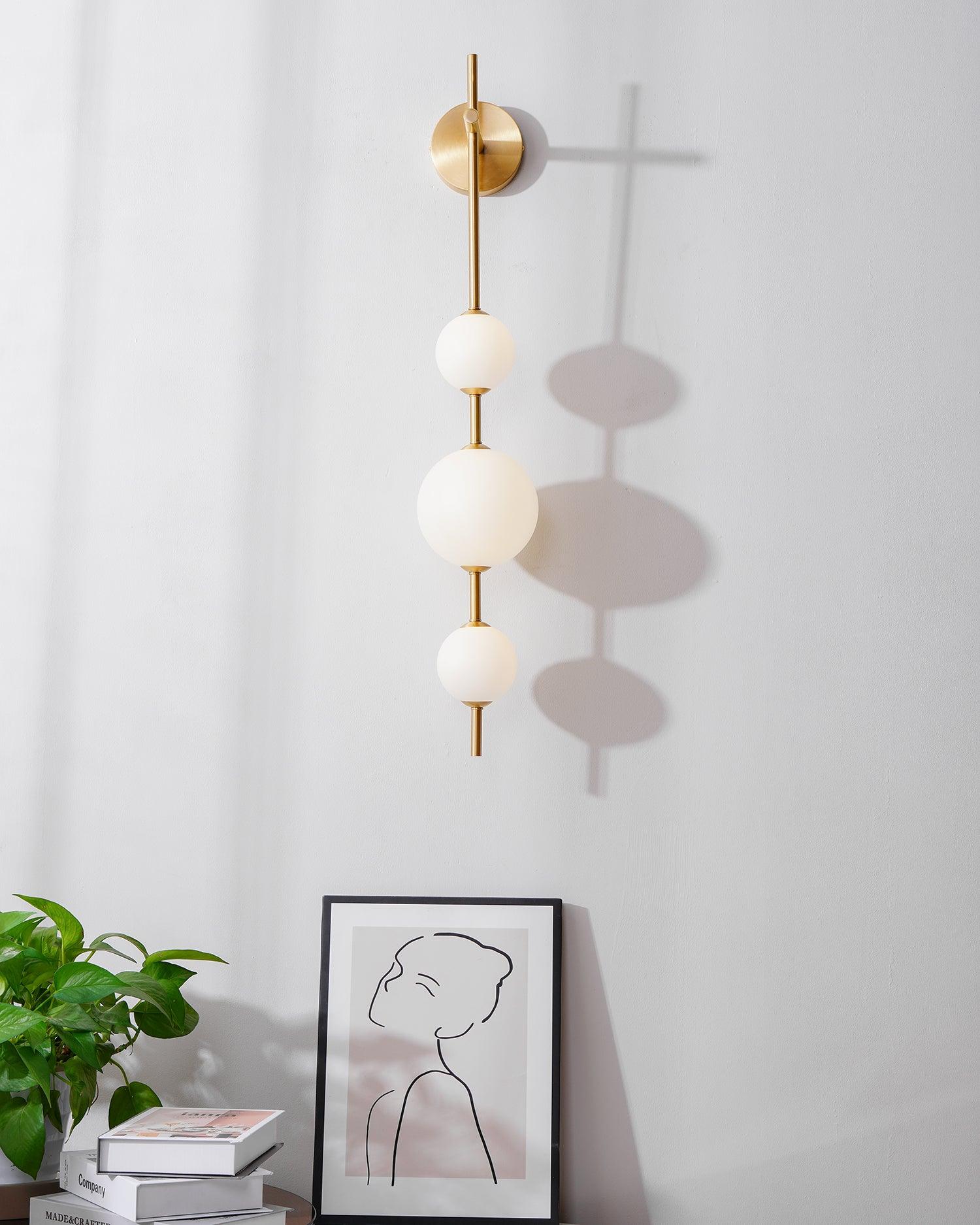 Vertical Globe Plug-in Wall Lamp - Lumpaz