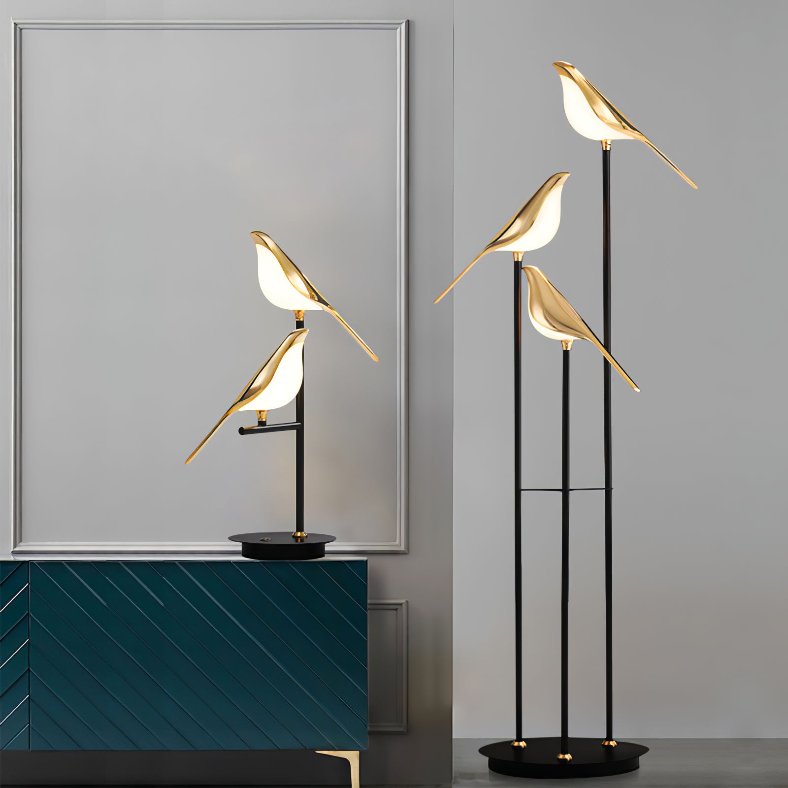 Magpie Perch Table Lamp - Lumpaz