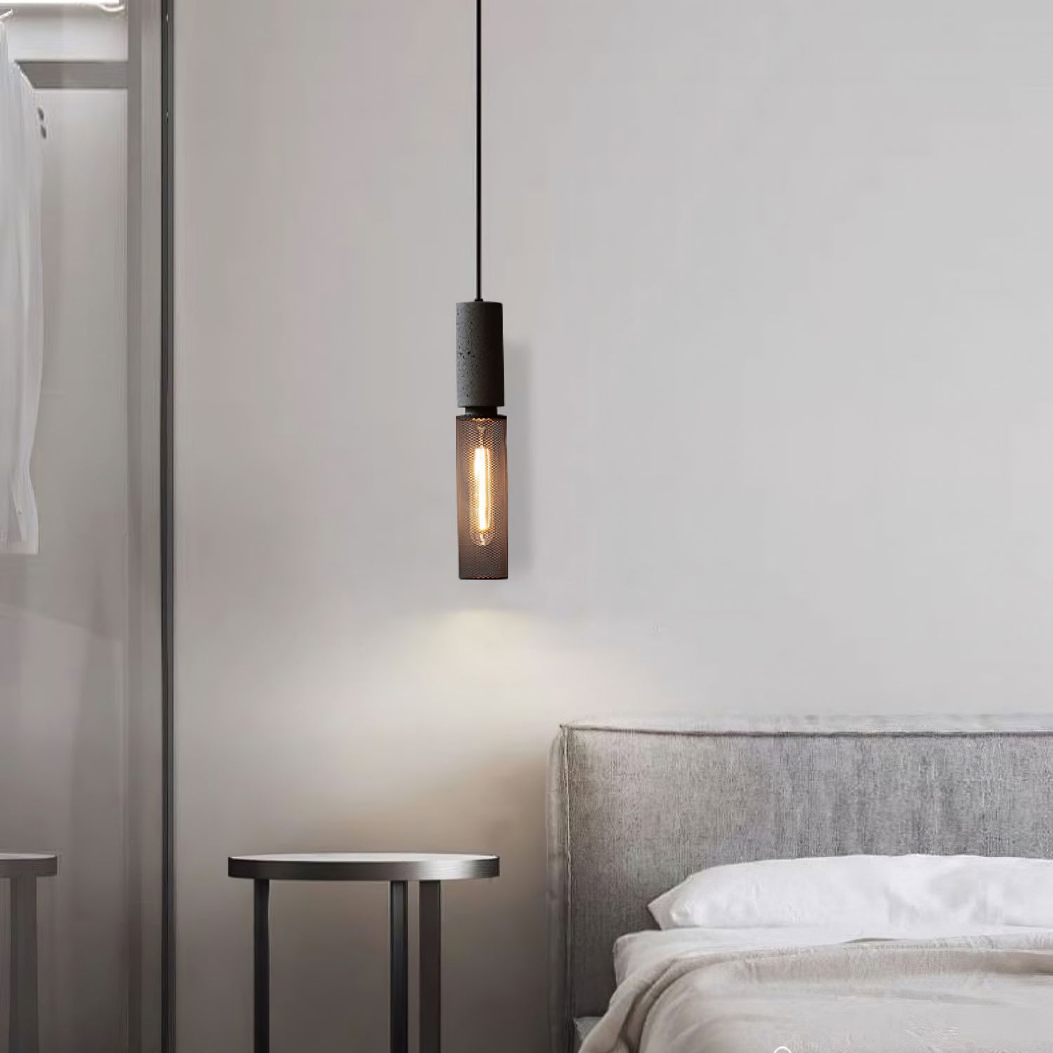 Cement Mesh Pendant Light - Lumpaz
