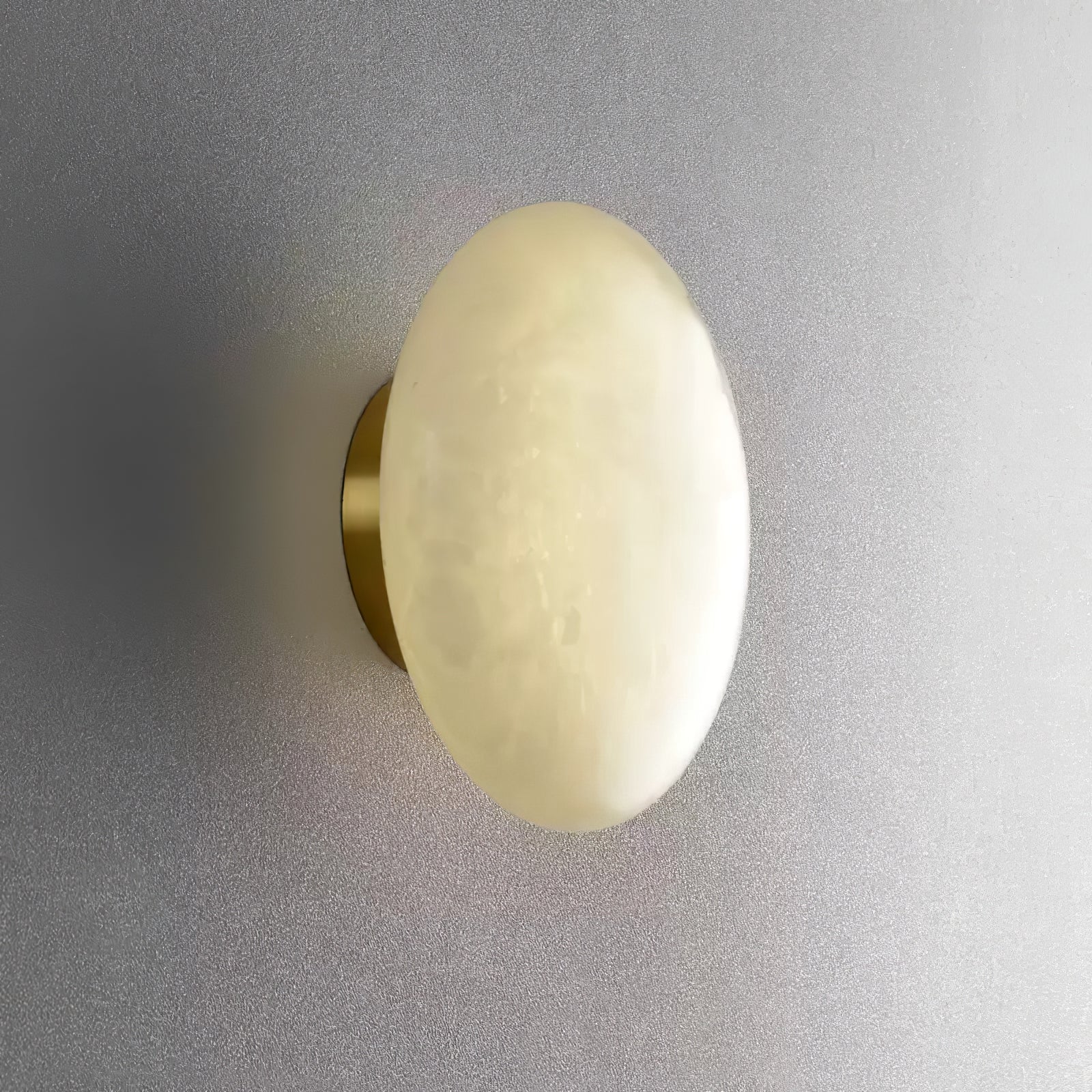 Alabaster Oval Ceiling Lamp - Lumpaz