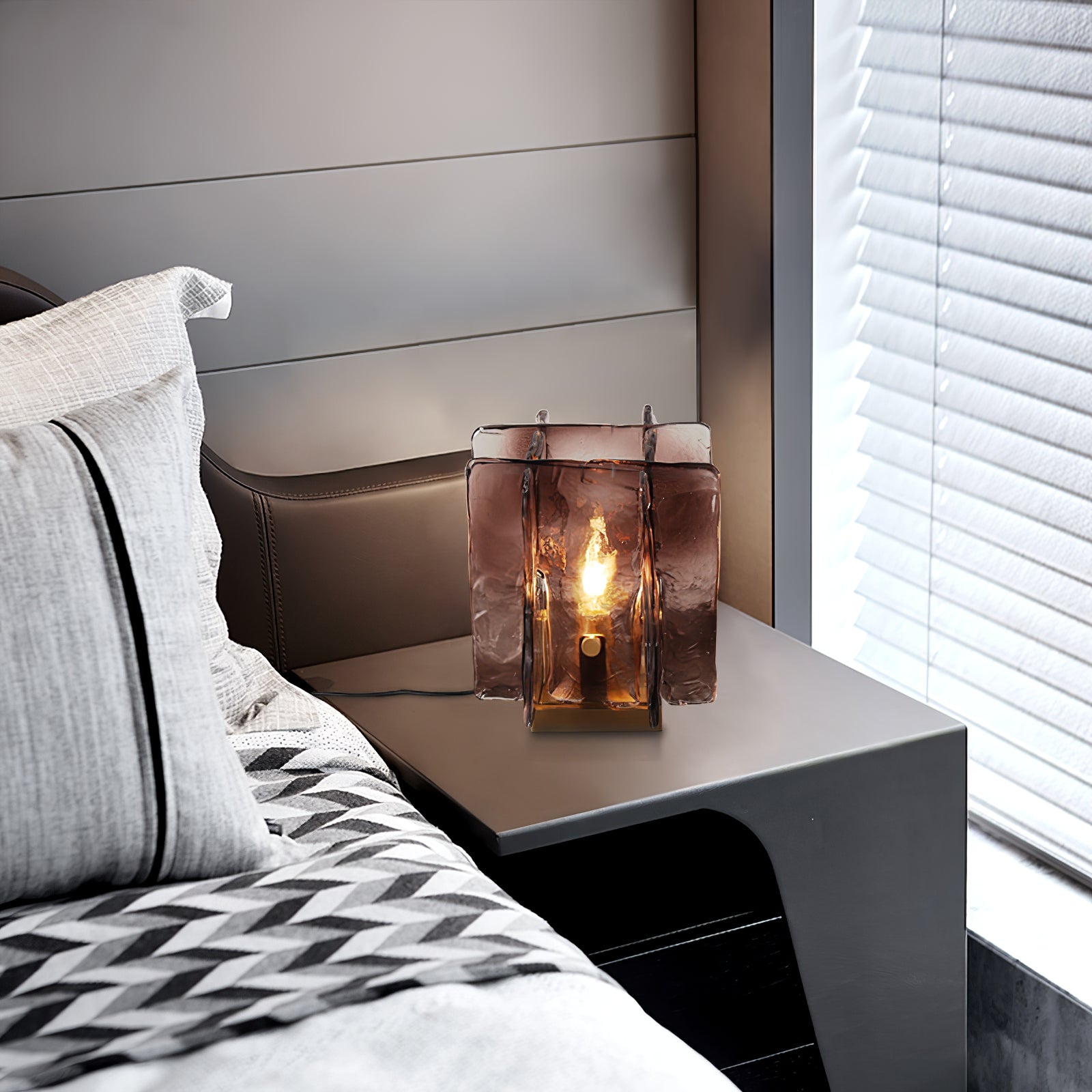 Amber Building Block Table Lamp - Lumpaz
