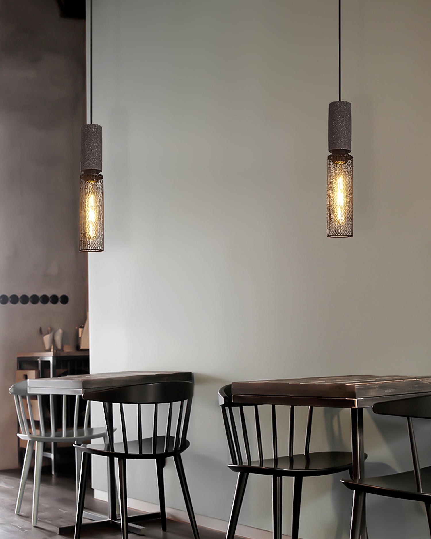 Cement Mesh Pendant Light - Lumpaz