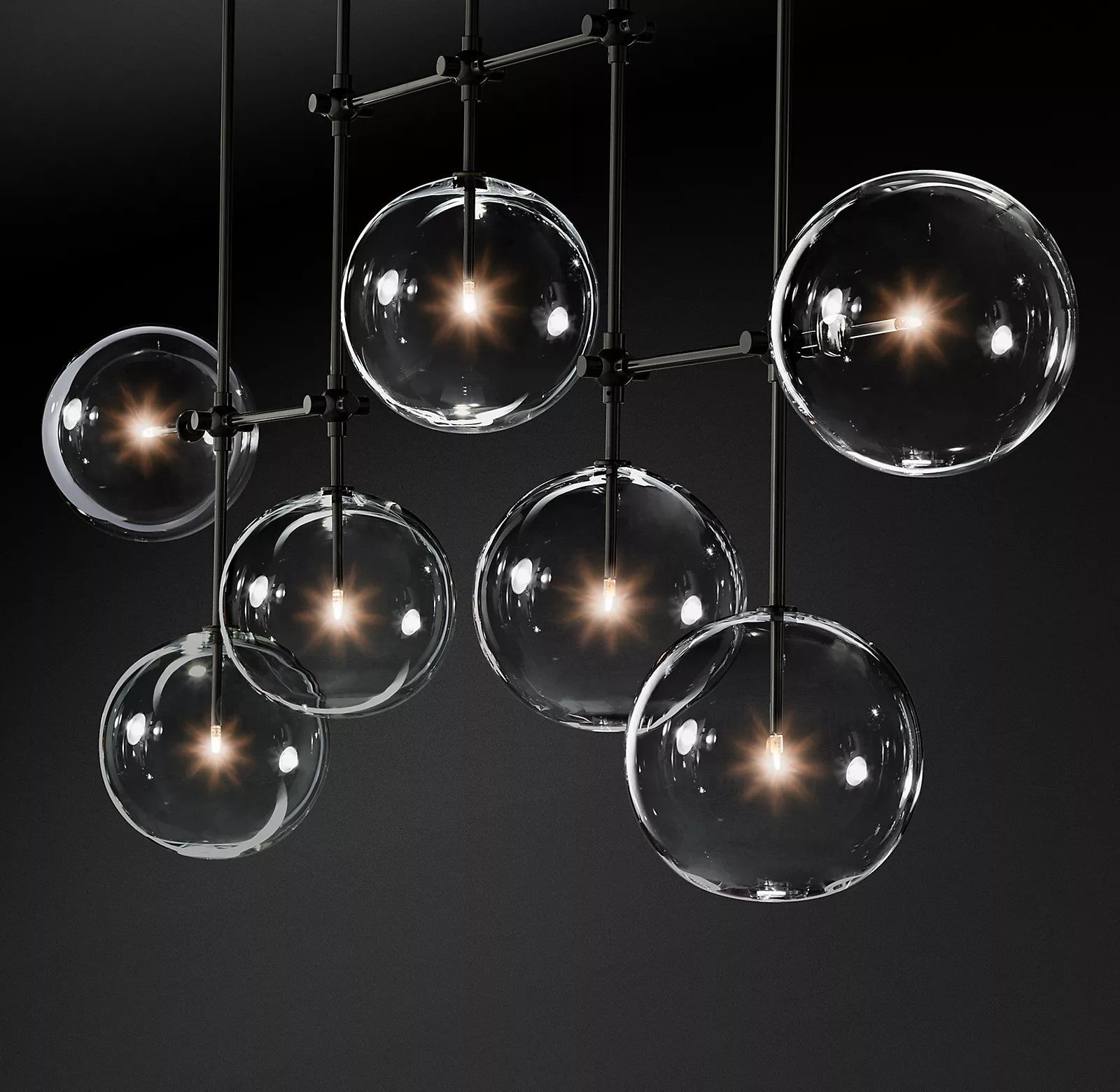 Glass Globe Mobile Chandelier - Lumpaz
