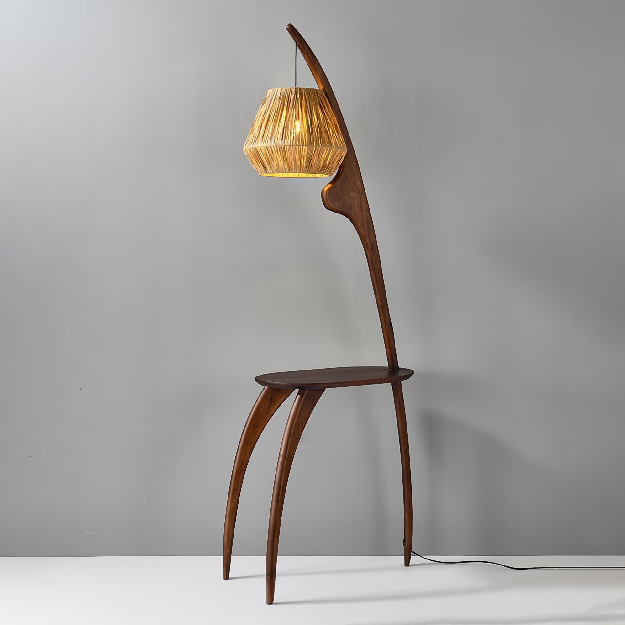 Curved Mantis Arm Floor Lamp - Lumpaz
