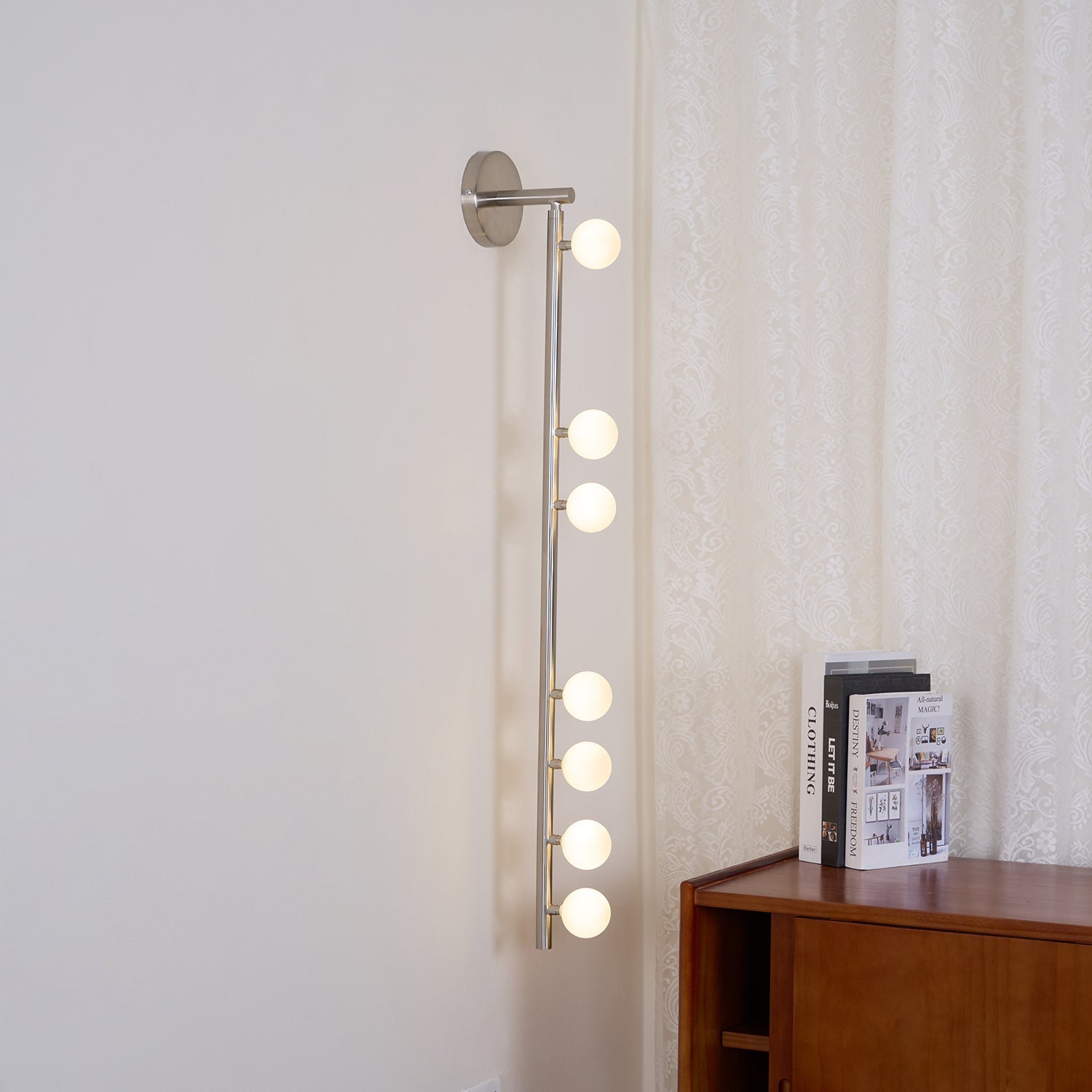 Brass Glass Tube Plug-in Wall Lamp - Lumpaz