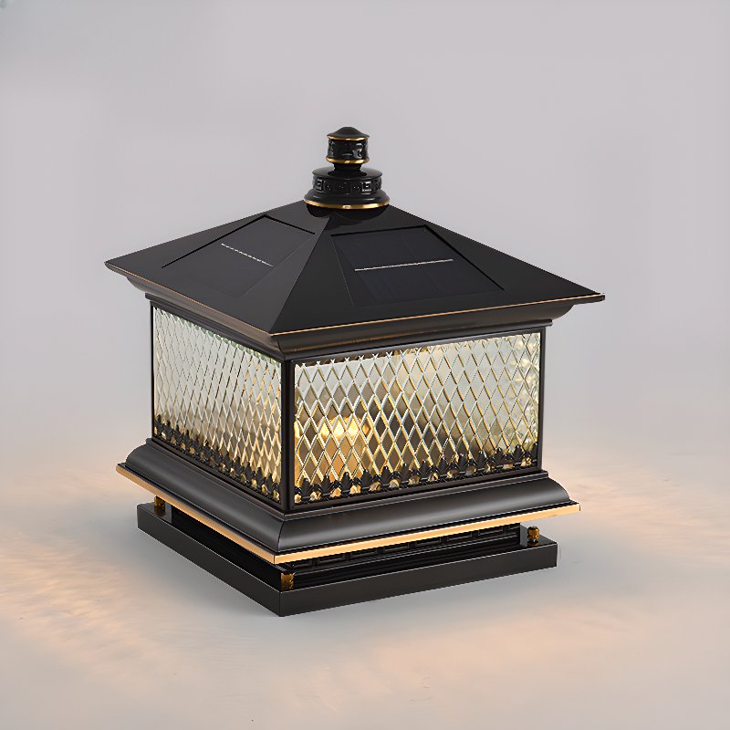 Diamond Solar Post Outdoor Light - Lumpaz