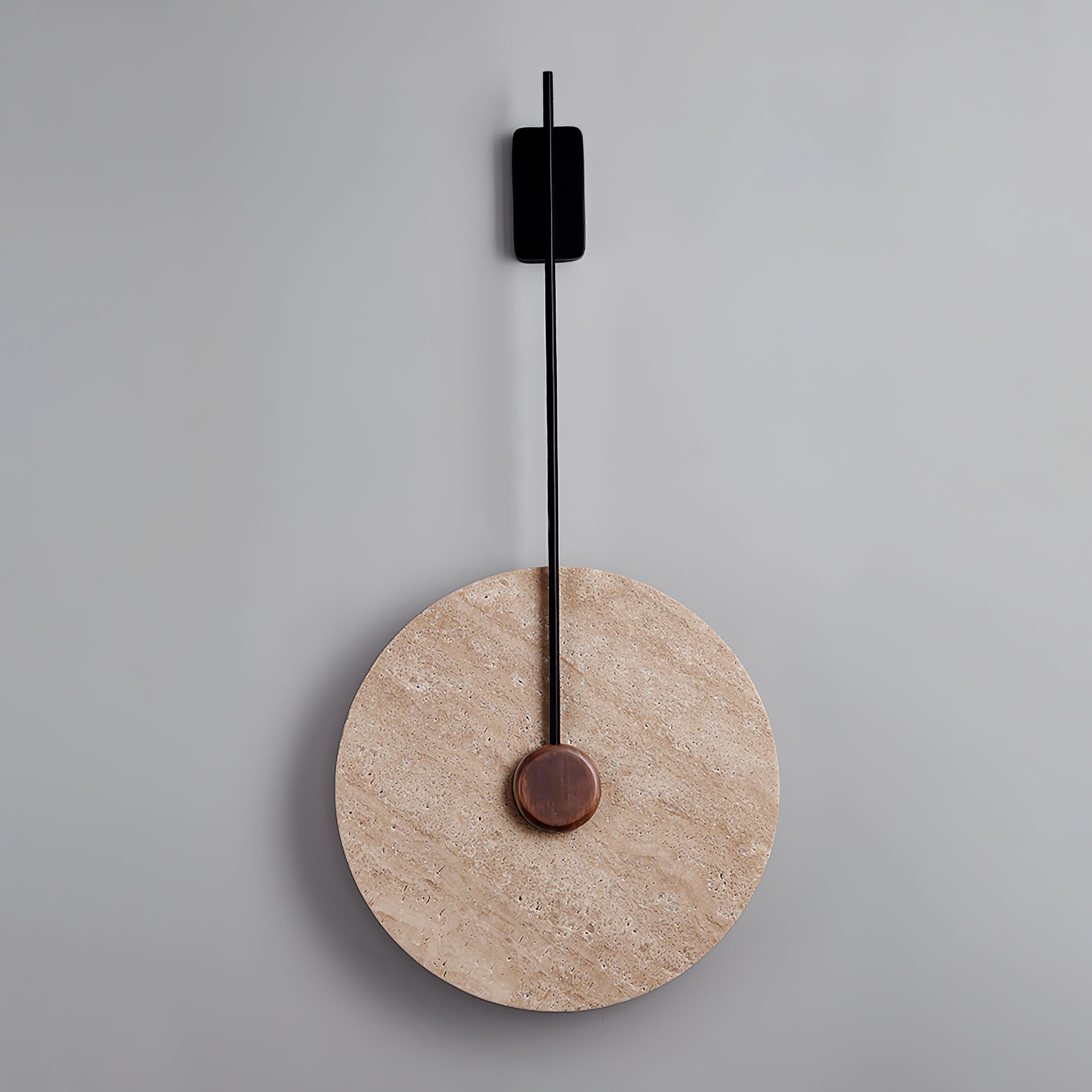 Travertine Disc Wall Lamp - Lumpaz