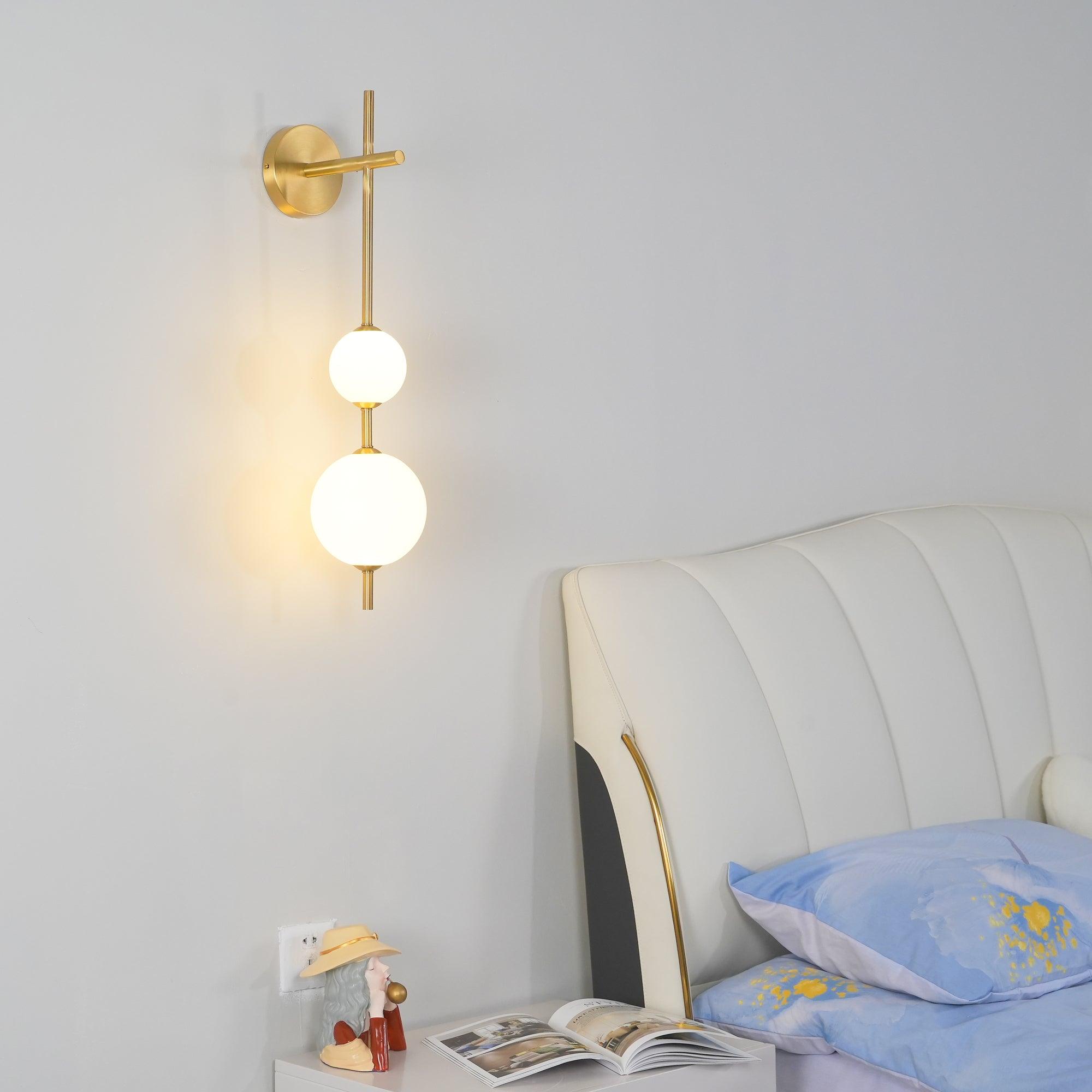 Vertical Globe Plug-in Wall Lamp - Lumpaz