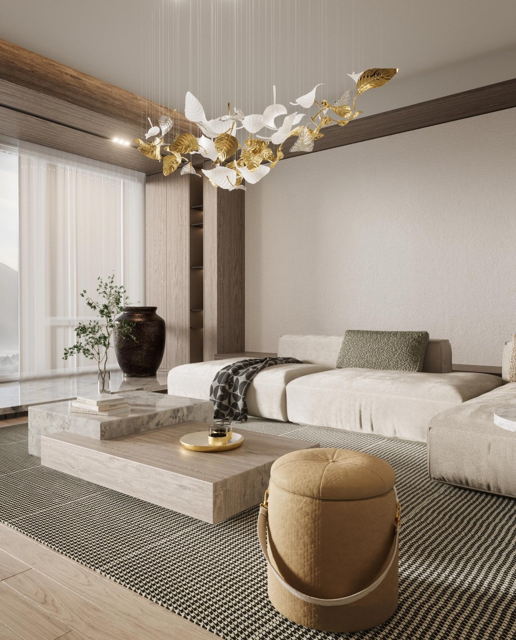 Linden Leaves Chandelier - Lumpaz