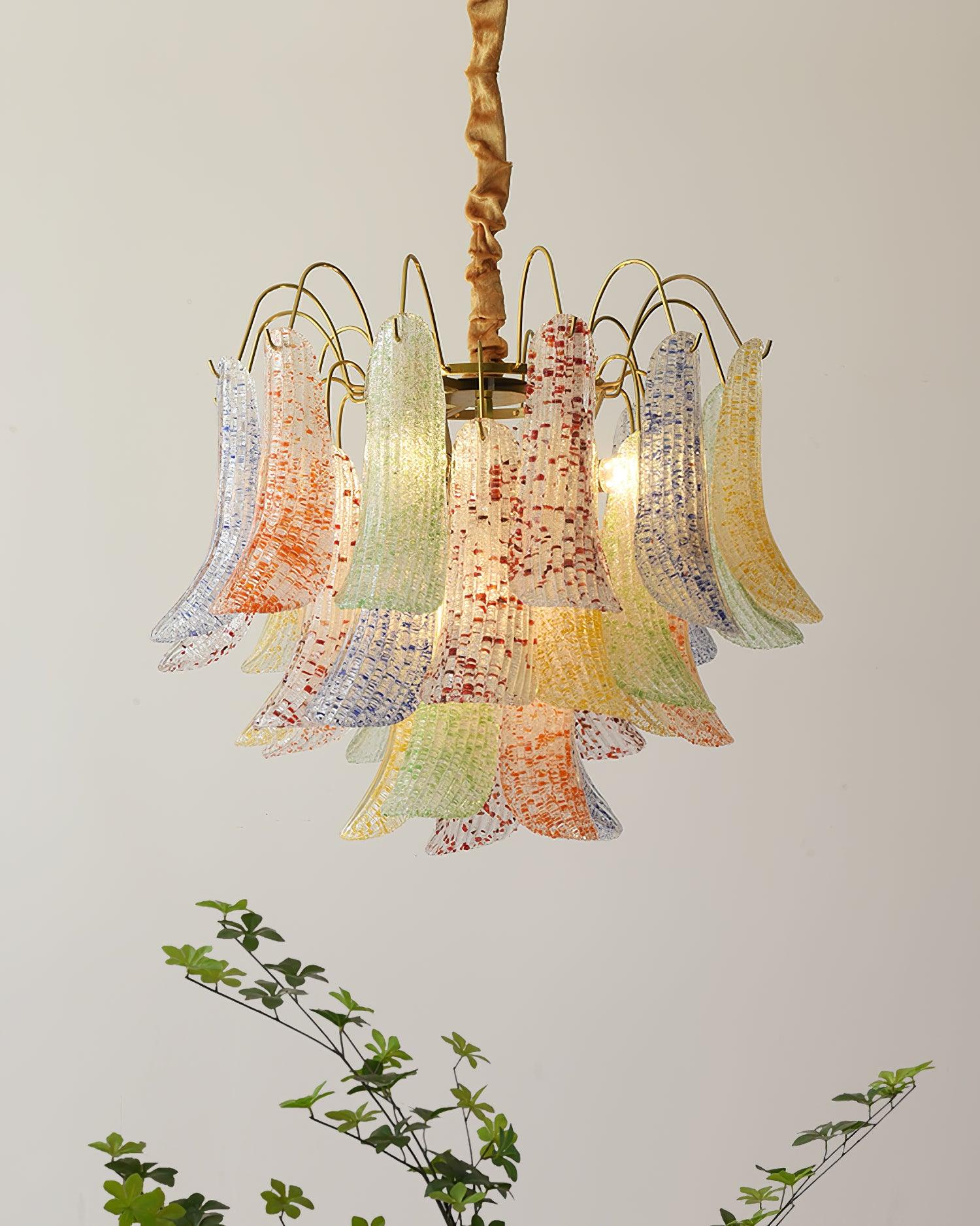Venini Colorful Murano Glass Chandelier - Lumpaz