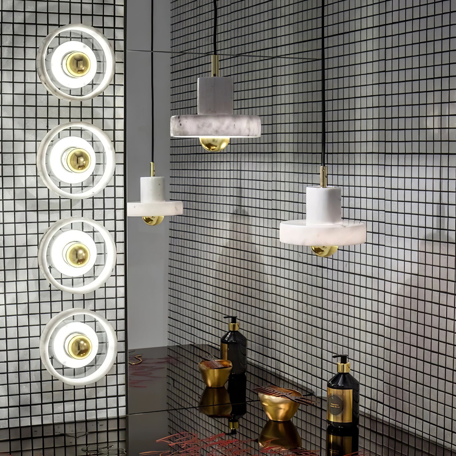 Marble Aura Pendant Lamp - Lumpaz