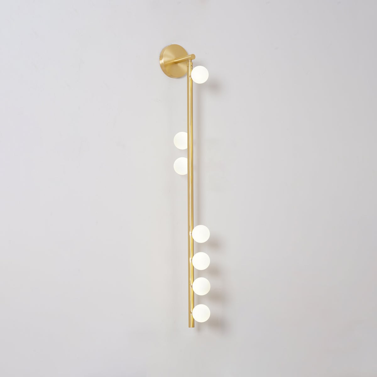 Brass Glass Tube Plug-in Wall Lamp - Lumpaz