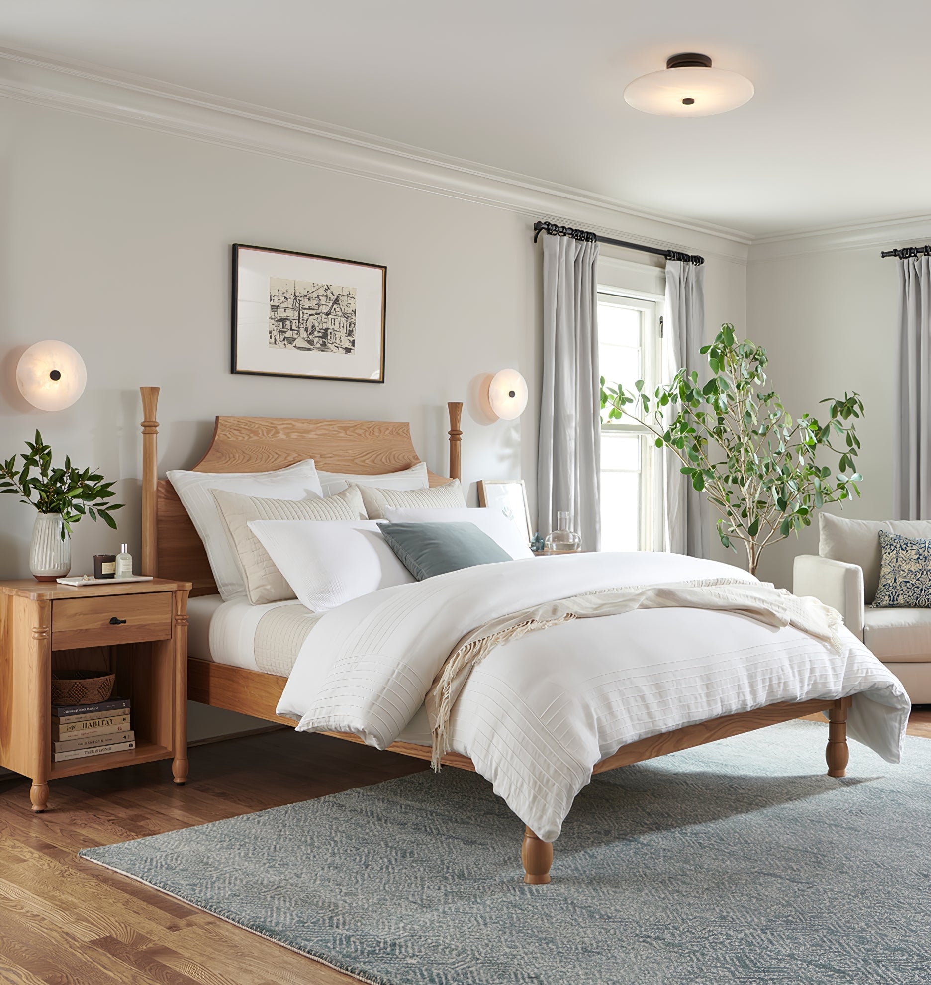 Ankeny Alabaster Ceiling Lamp - Lumpaz