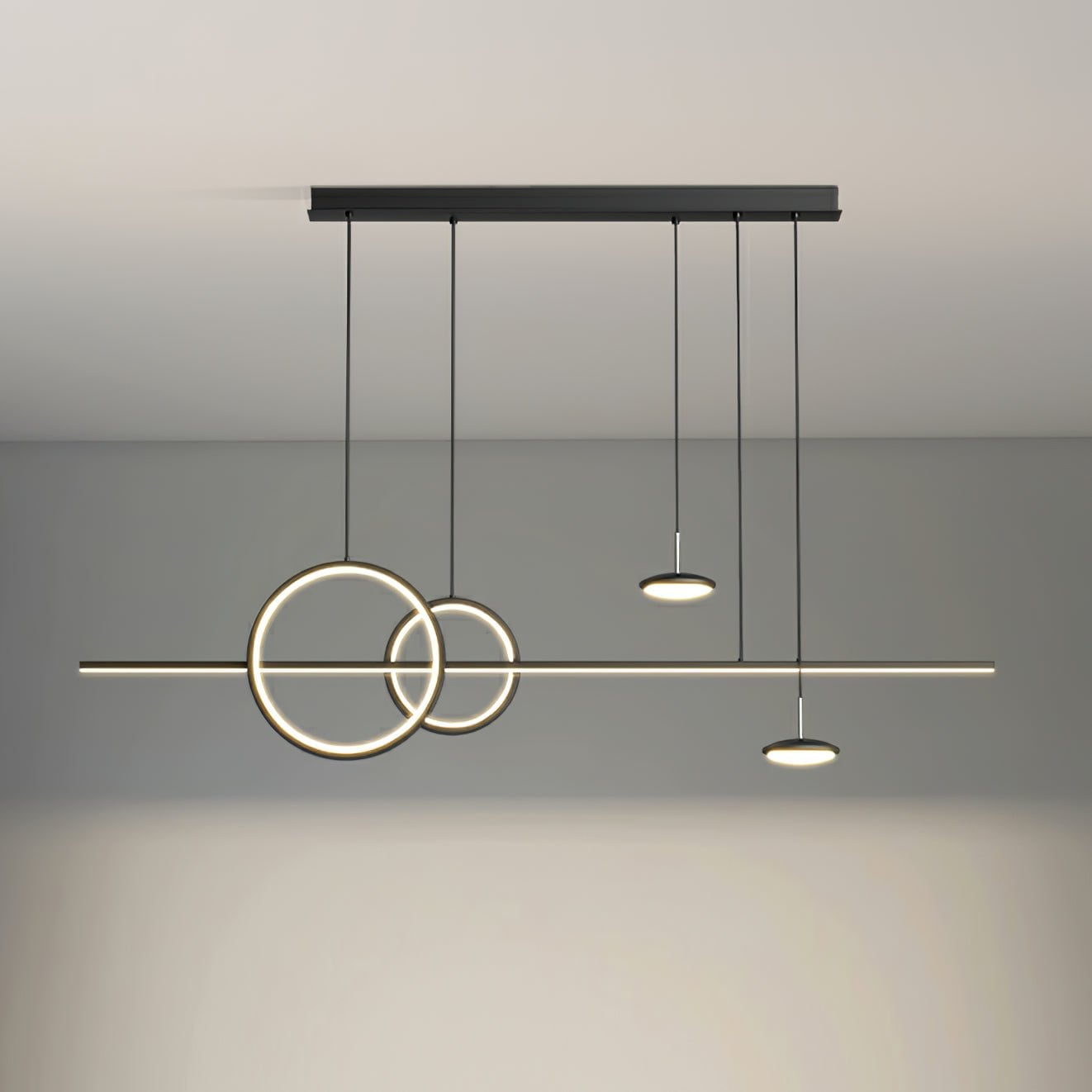 Modern Geometric Shape Chandelier - Lumpaz