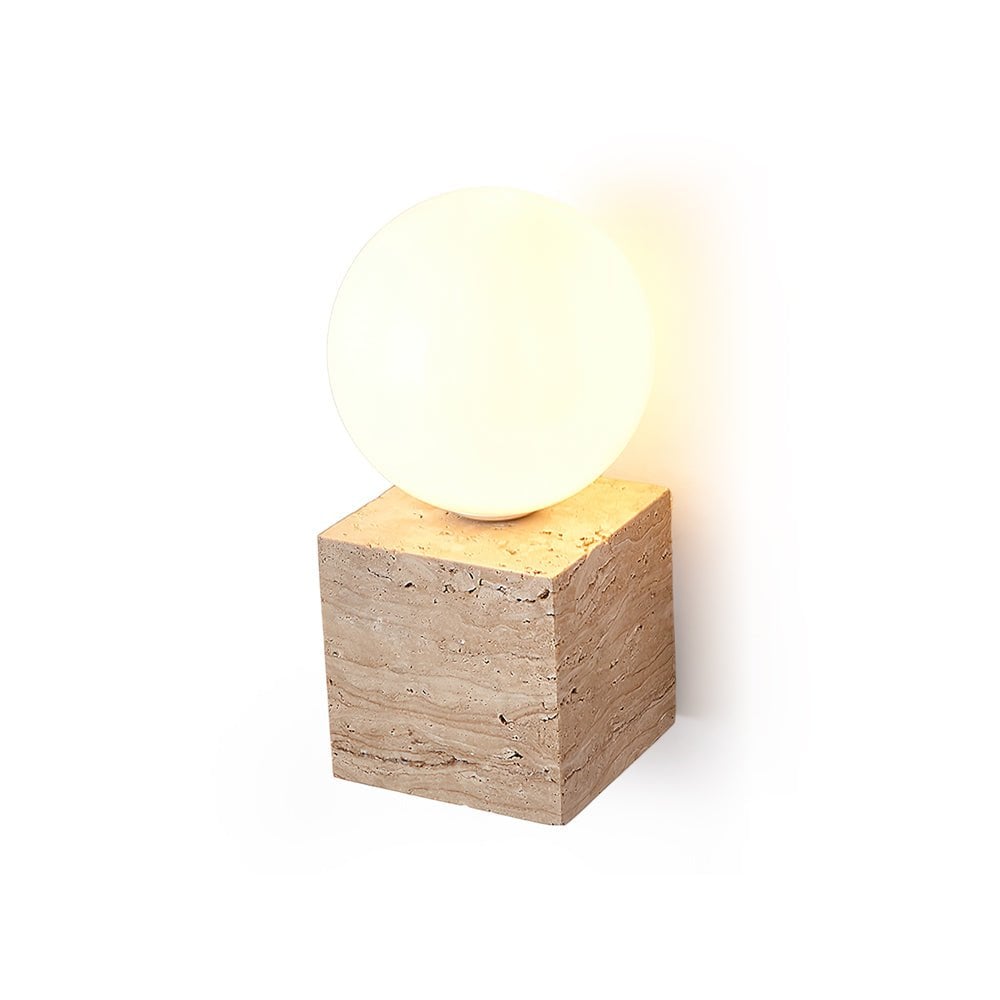 Cube Stone Wall Lamp - Lumpaz