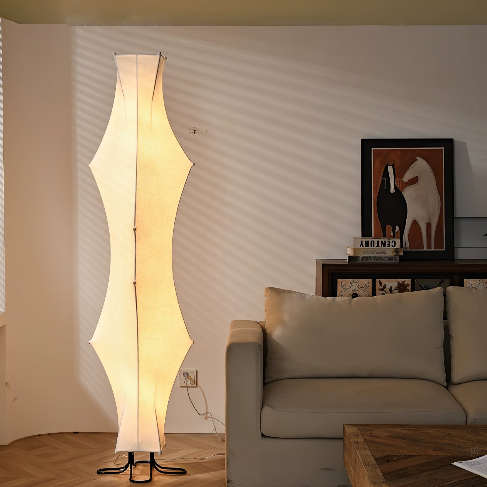 Twist Silk Floor Lamp - Lumpaz