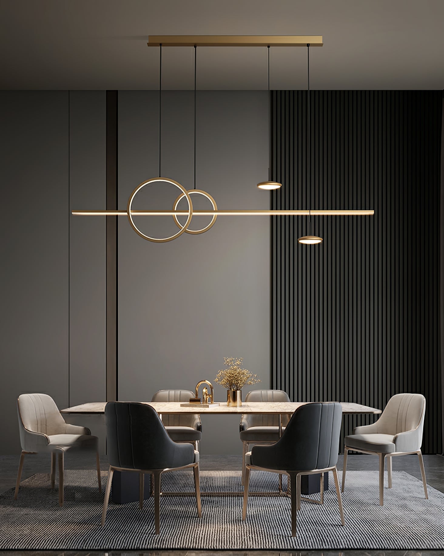 Modern Geometric Shape Chandelier - Lumpaz
