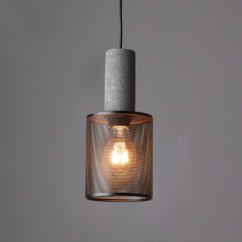 Cement Mesh Pendant Light - Lumpaz