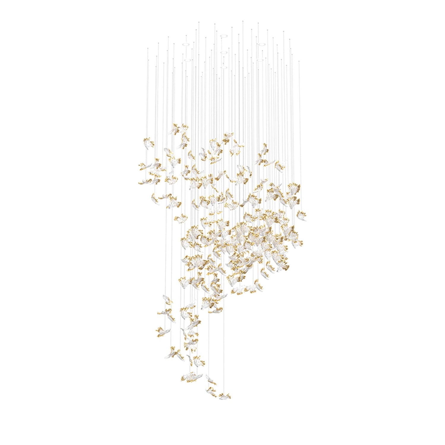 Frosted Petals Frozen Chandelier - Lumpaz
