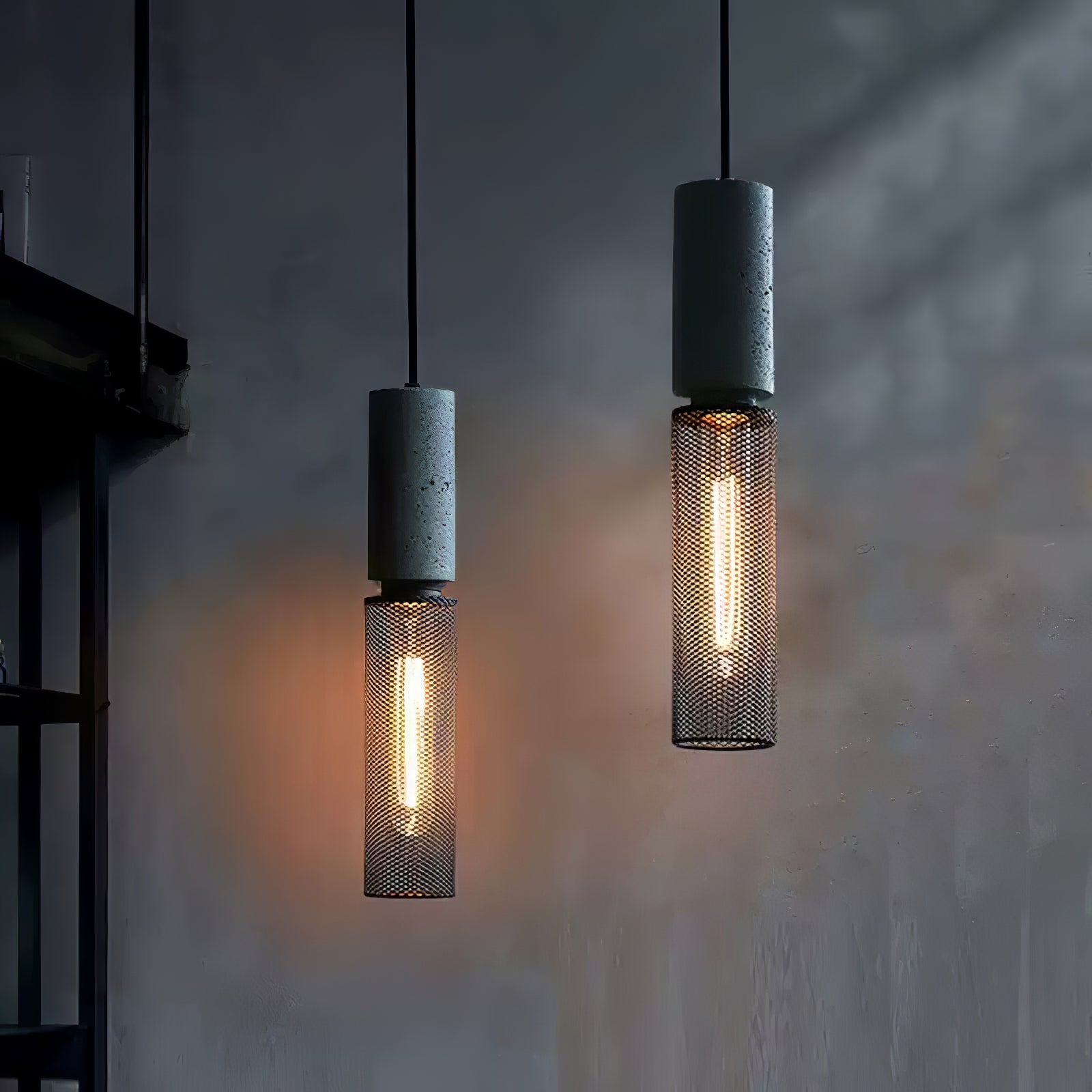 Cement Mesh Pendant Light - Lumpaz