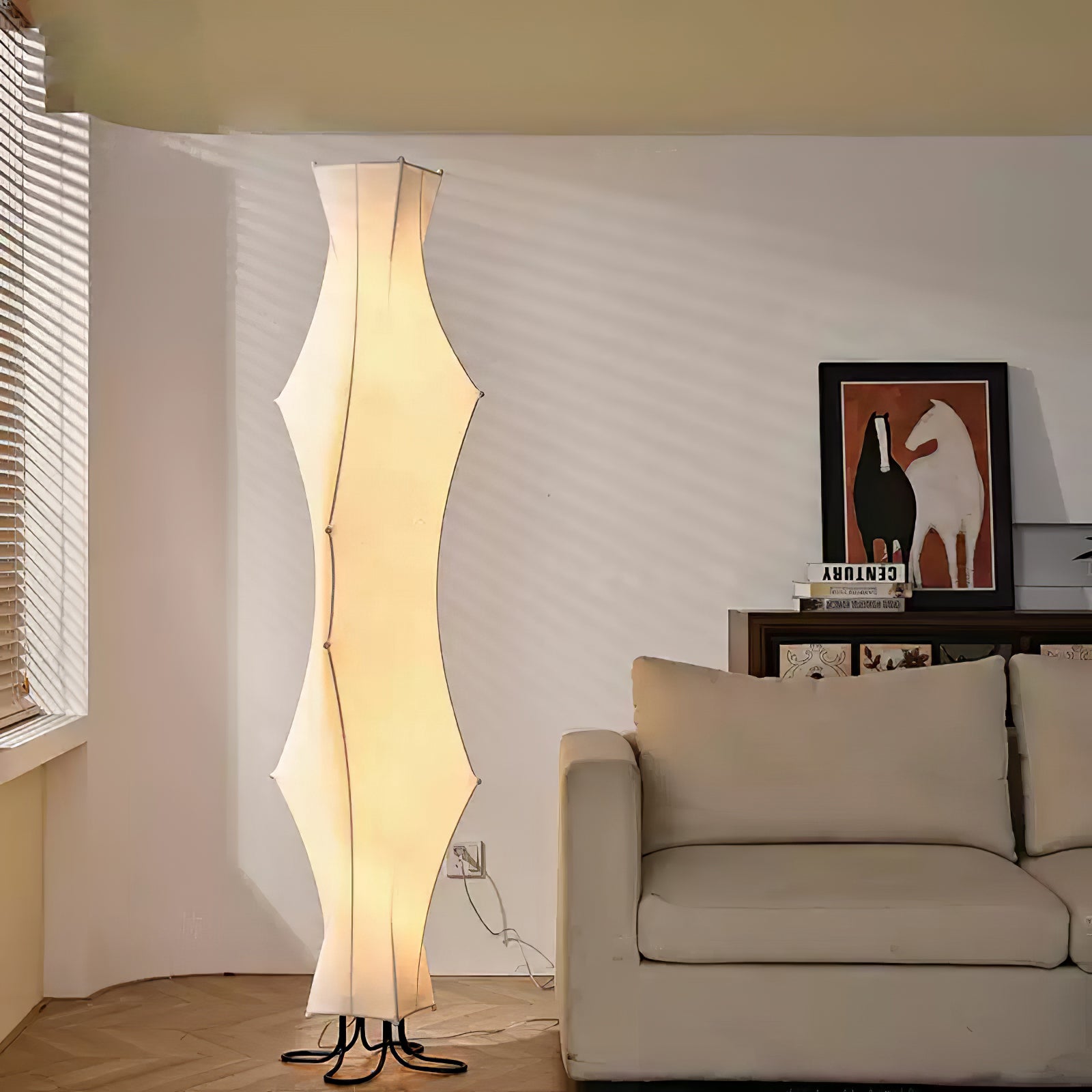 Twist Silk Floor Lamp - Lumpaz