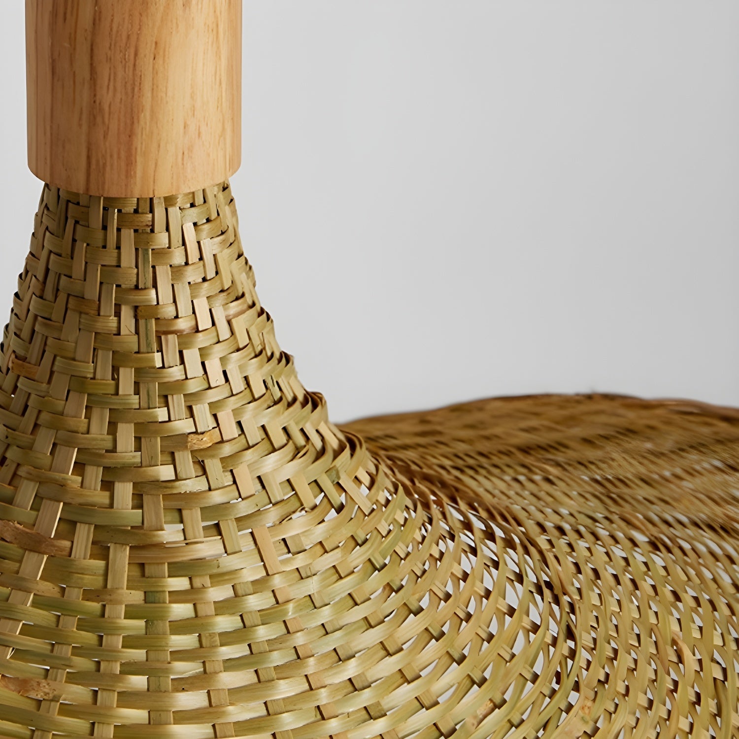 Rattan Weave Hat Pendant Light - Lumpaz