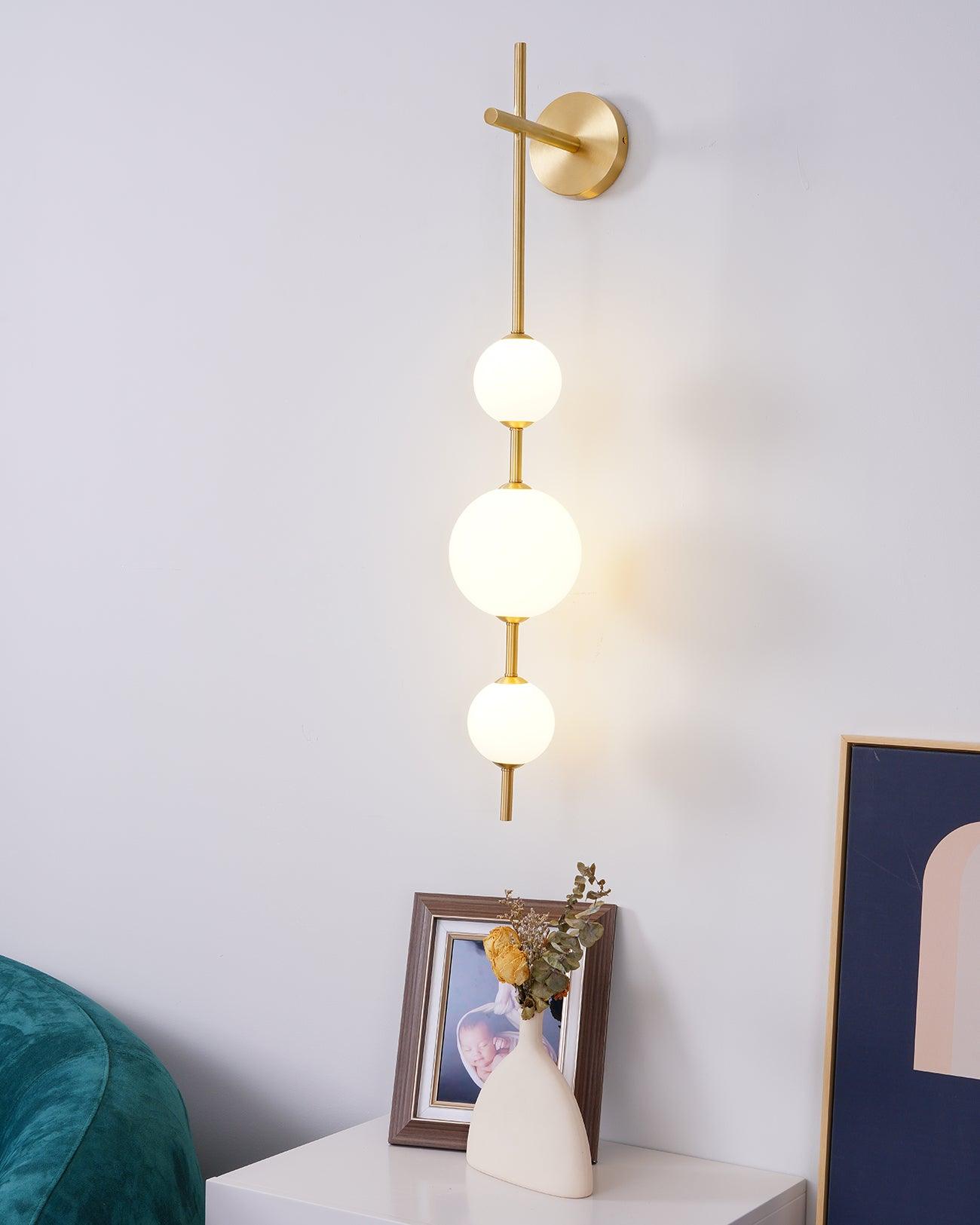 Vertical Globe Plug-in Wall Lamp - Lumpaz