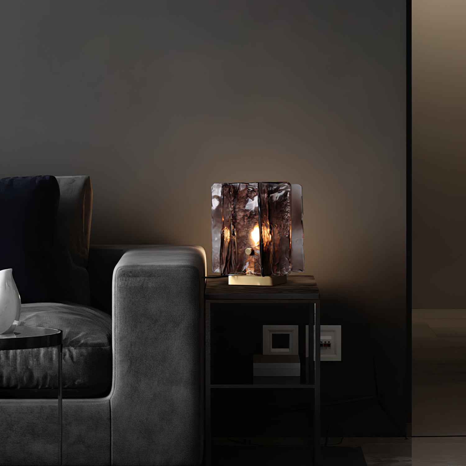 Amber Building Block Table Lamp - Lumpaz