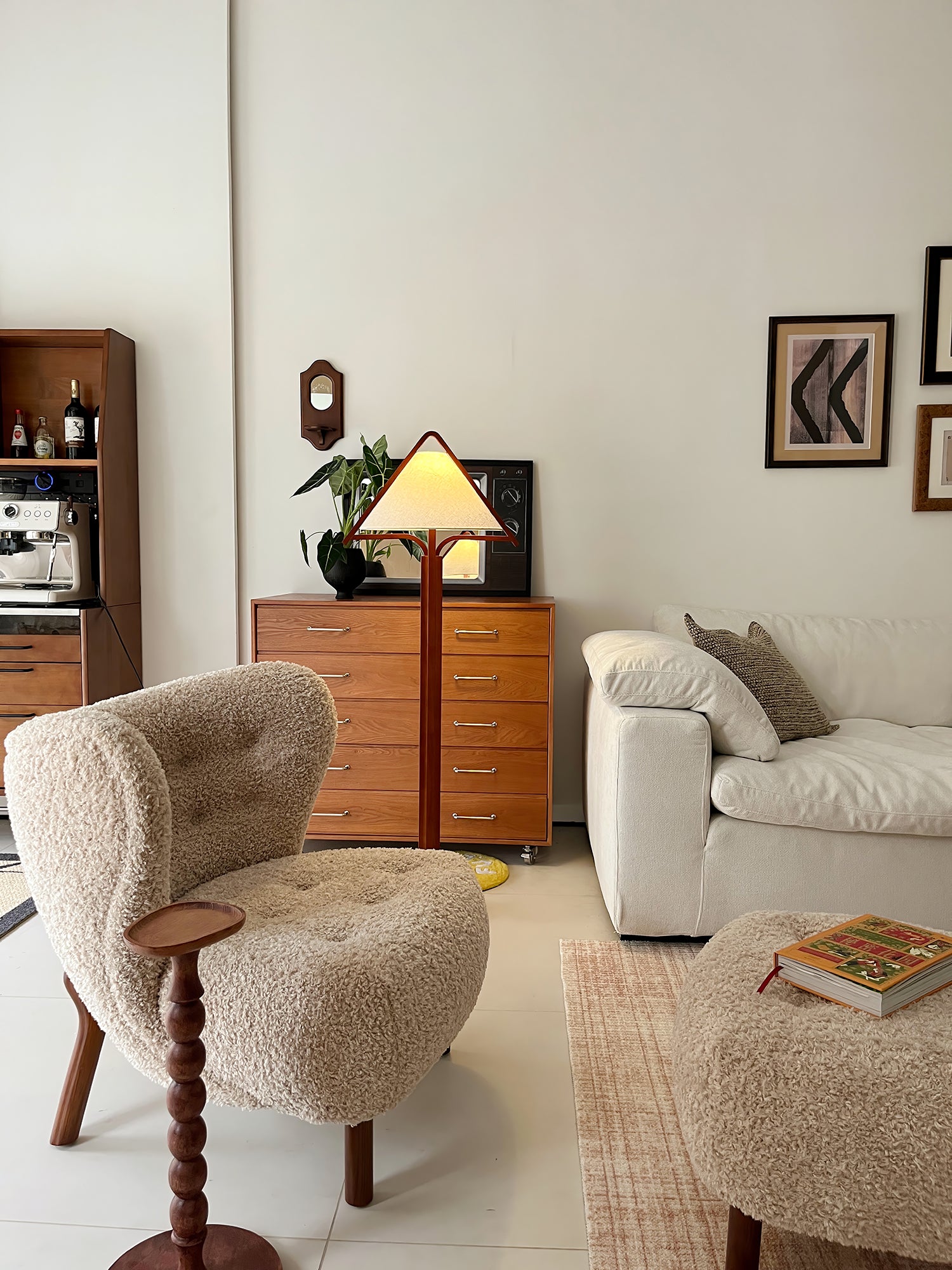 Apex Triangle Shade Floor Lamp - Lumpaz
