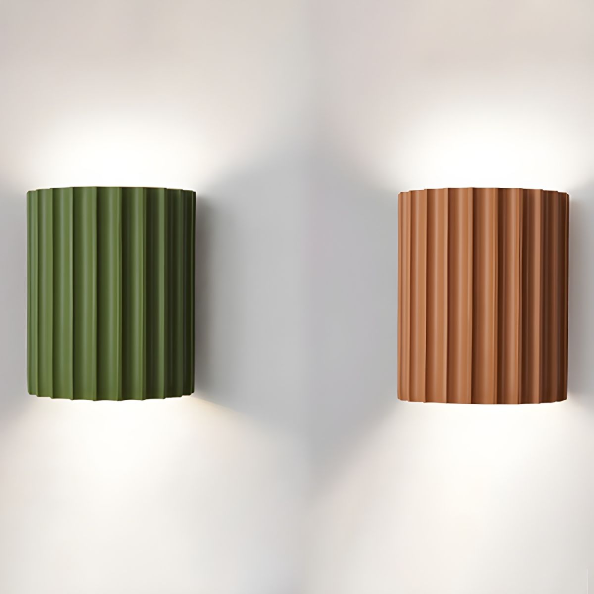 Resin Ribbed Wall Lamp - Lumpaz