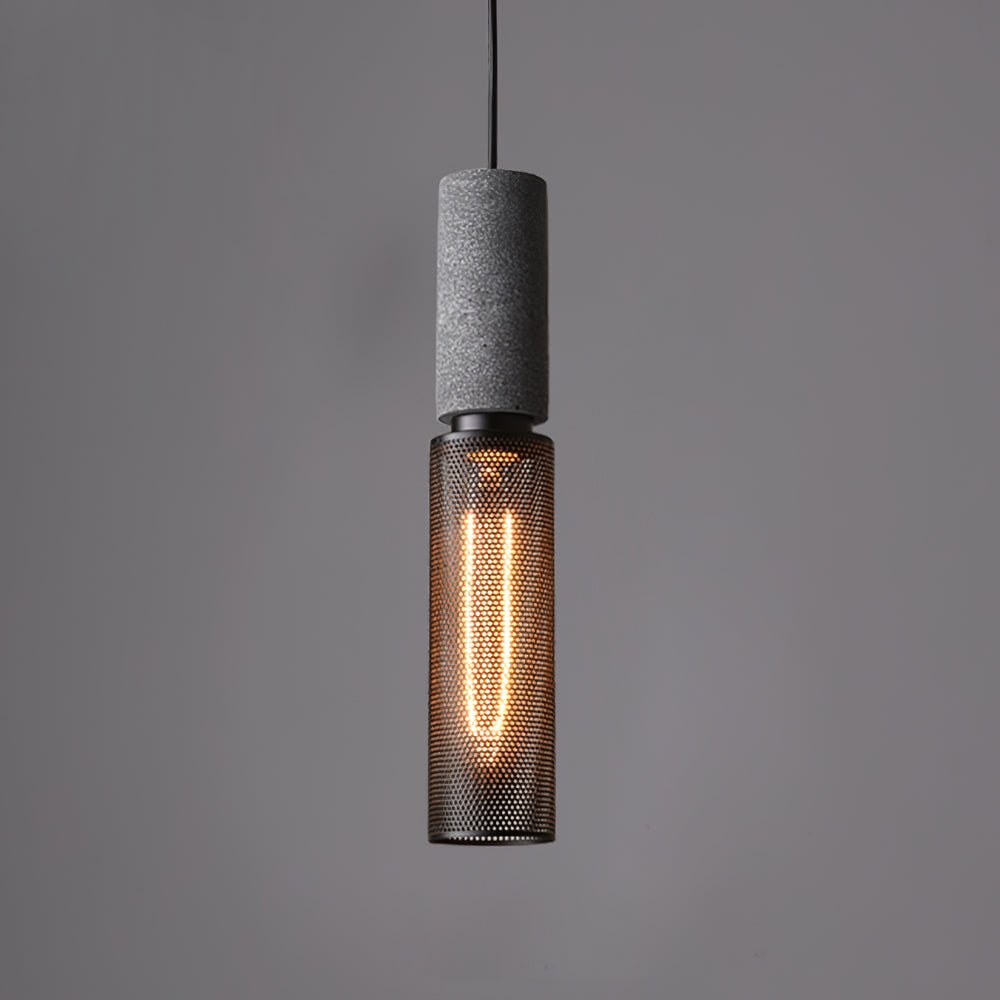 Cement Mesh Pendant Light - Lumpaz