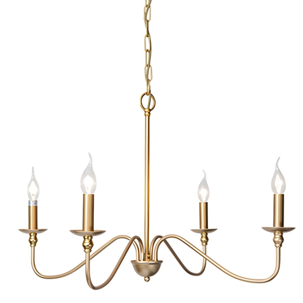 Timeless Gold Candle Chandelier - Lumpaz
