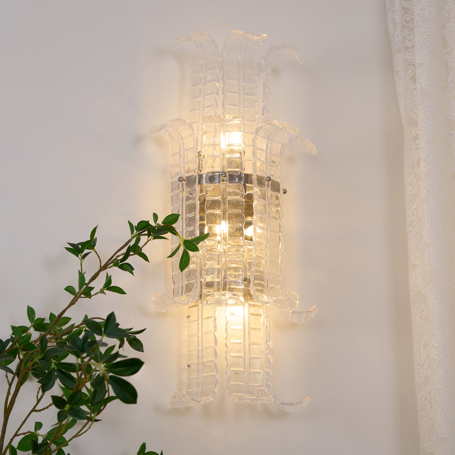 Aveline Murano Glass Wall Sconce - Lumpaz