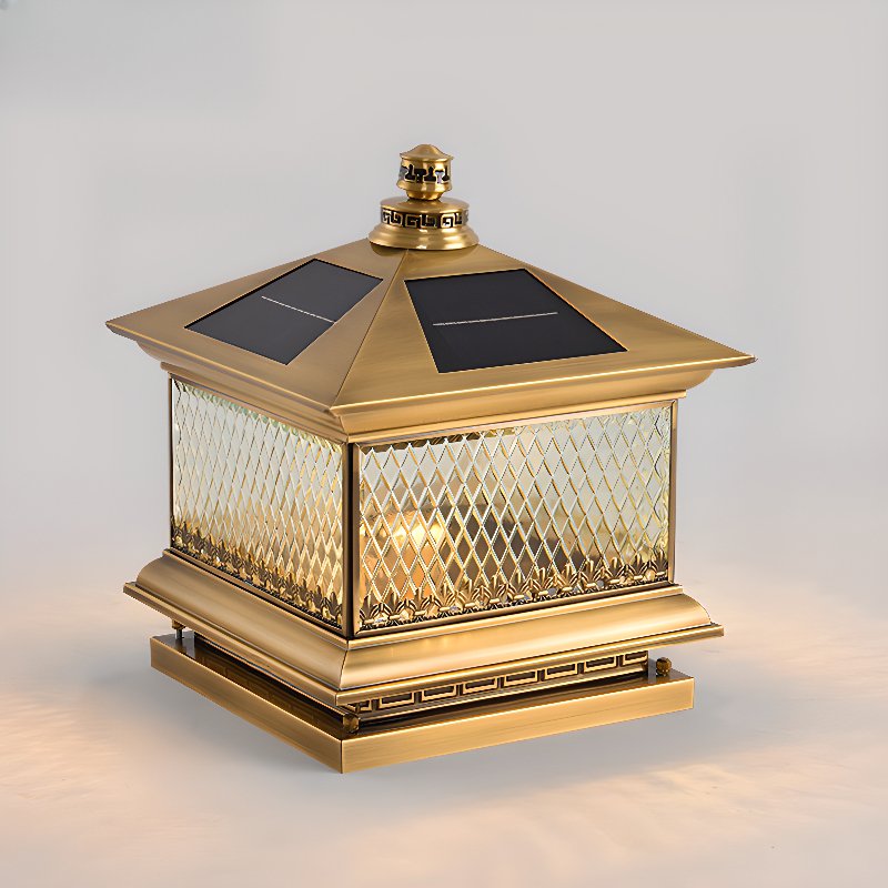 Diamond Solar Post Outdoor Light - Lumpaz