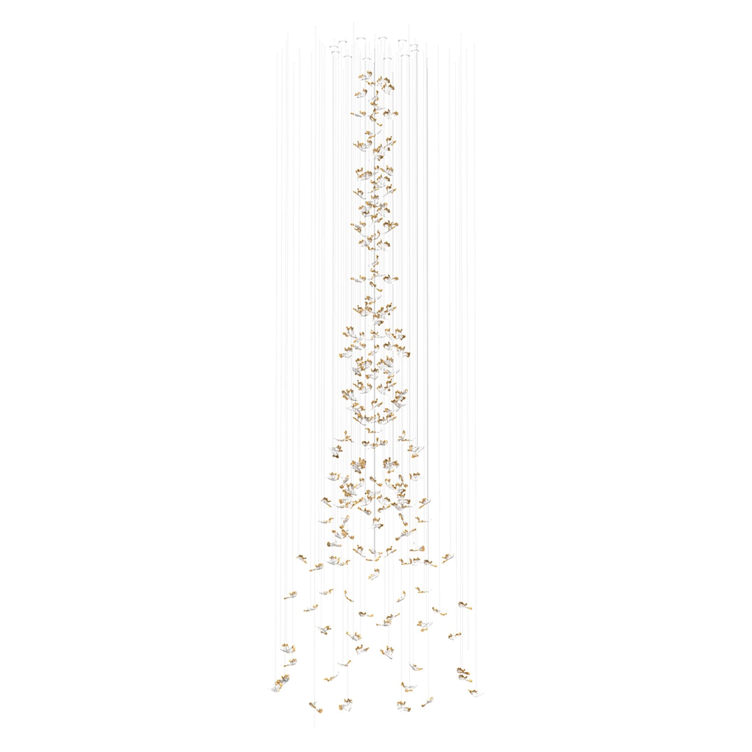 Frosted Petals Frozen Chandelier - Lumpaz